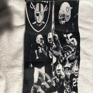 All natural 'Raiders Legends' 100% cotton Unisex socks one size fits all 6-13